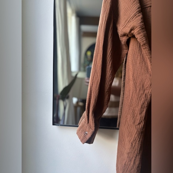 JOE FRESH | cotton muslin long sleeve dresses | size large - Picture 4 of 5